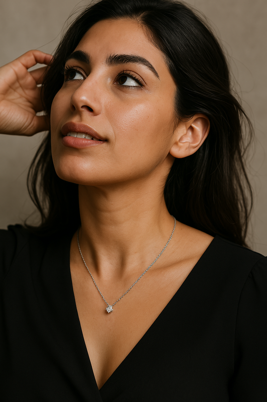 Sahar – 10K Gold Solitaire Diamond Necklace with GIA Certified 0.50ct Stone