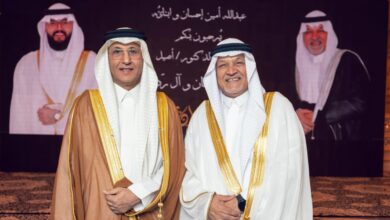 عبدالله أمين يحتفل بزواج إبنه الدكتور أصيل