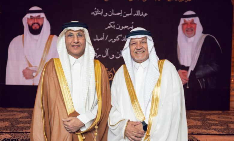 عبدالله أمين يحتفل بزواج إبنه الدكتور أصيل