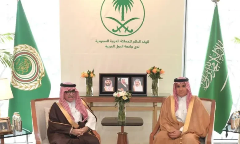 مندوب السعودية الدائم لدى جامعة الدول العربية يستقبل رئيس المنظمة العربية للسياحة