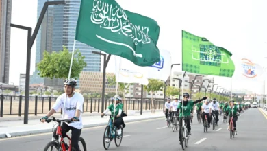 دراج أبحر وأمانة جدة ينظمان مسيرة للدراجات احتفاءً باليوم الوطني