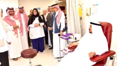 رئيس جمعية إيثار الدوائية يتبرع بالدم تزامنًا مع انطلاق الحملة الوطنية